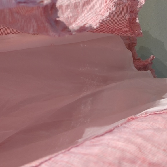 Ralph Lauren 100% Linen Asymmetrical Beachy Striped Midi Sz 14 Pull On Skirt Nwt - Picture 9 of 12